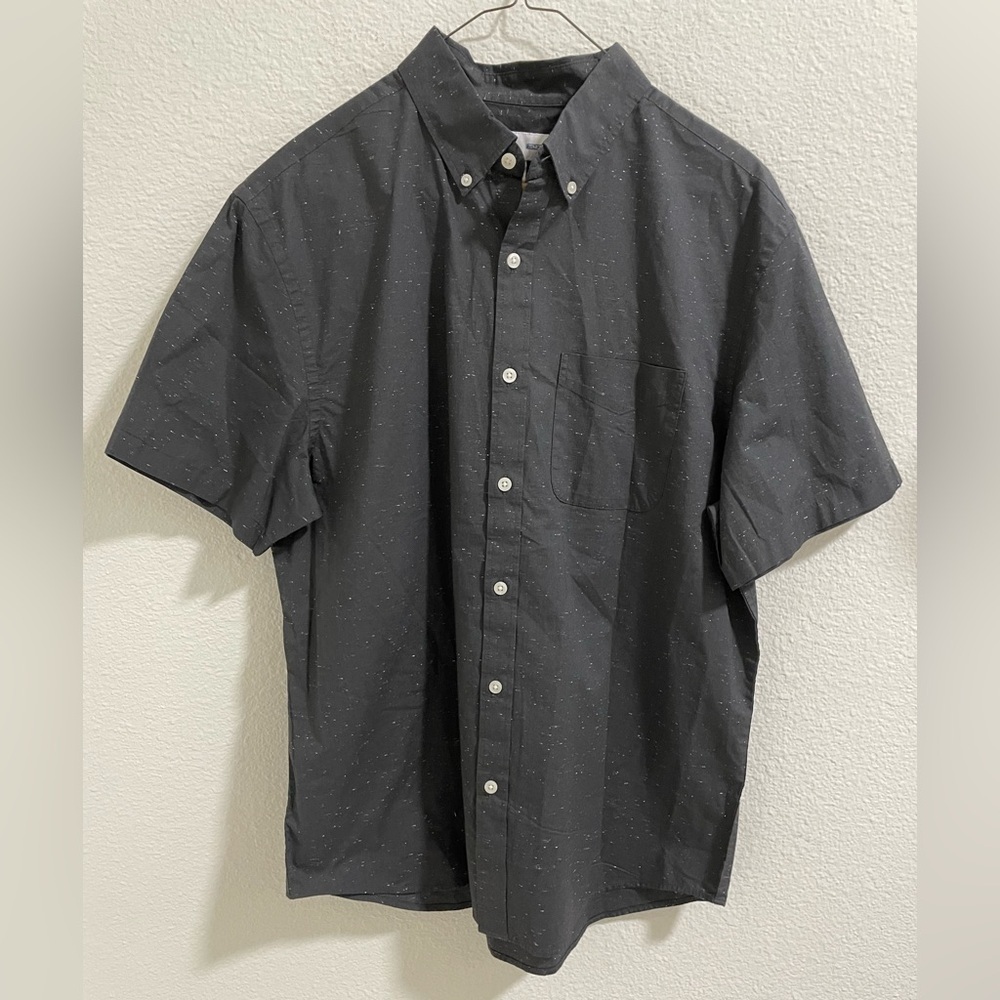 Men's Black Button-Down Shirt